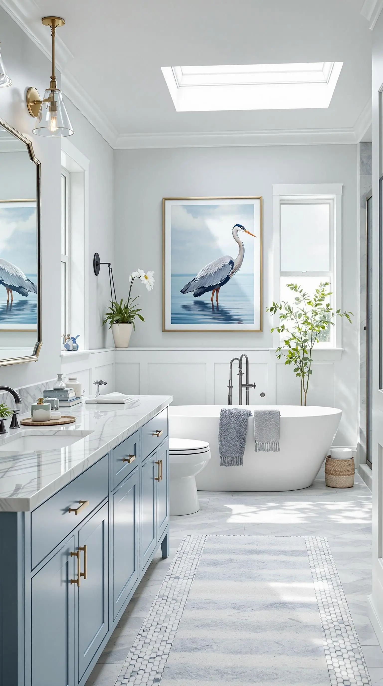 Completed bathroom remodel