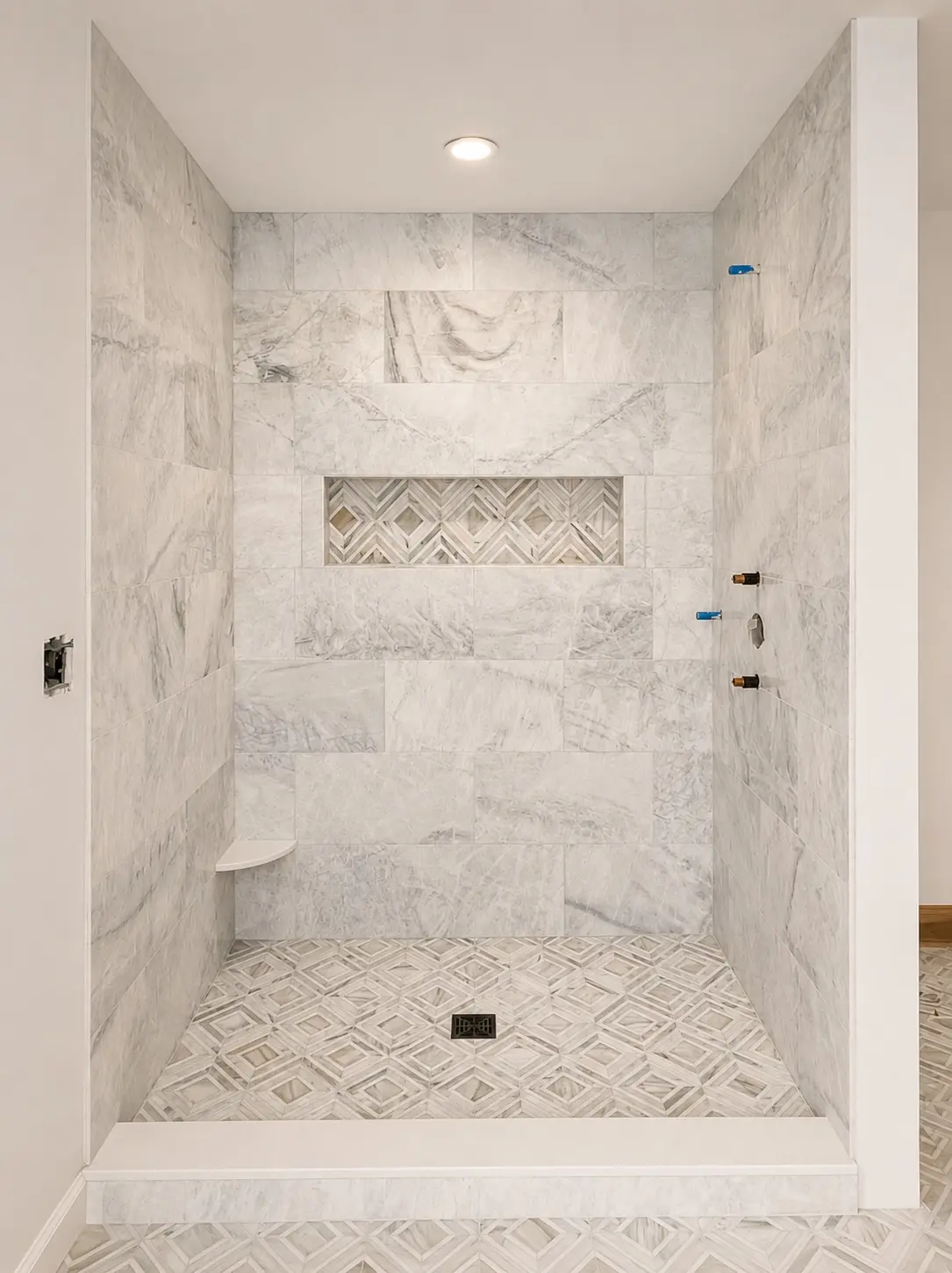 Finished tile and interior remodeling project